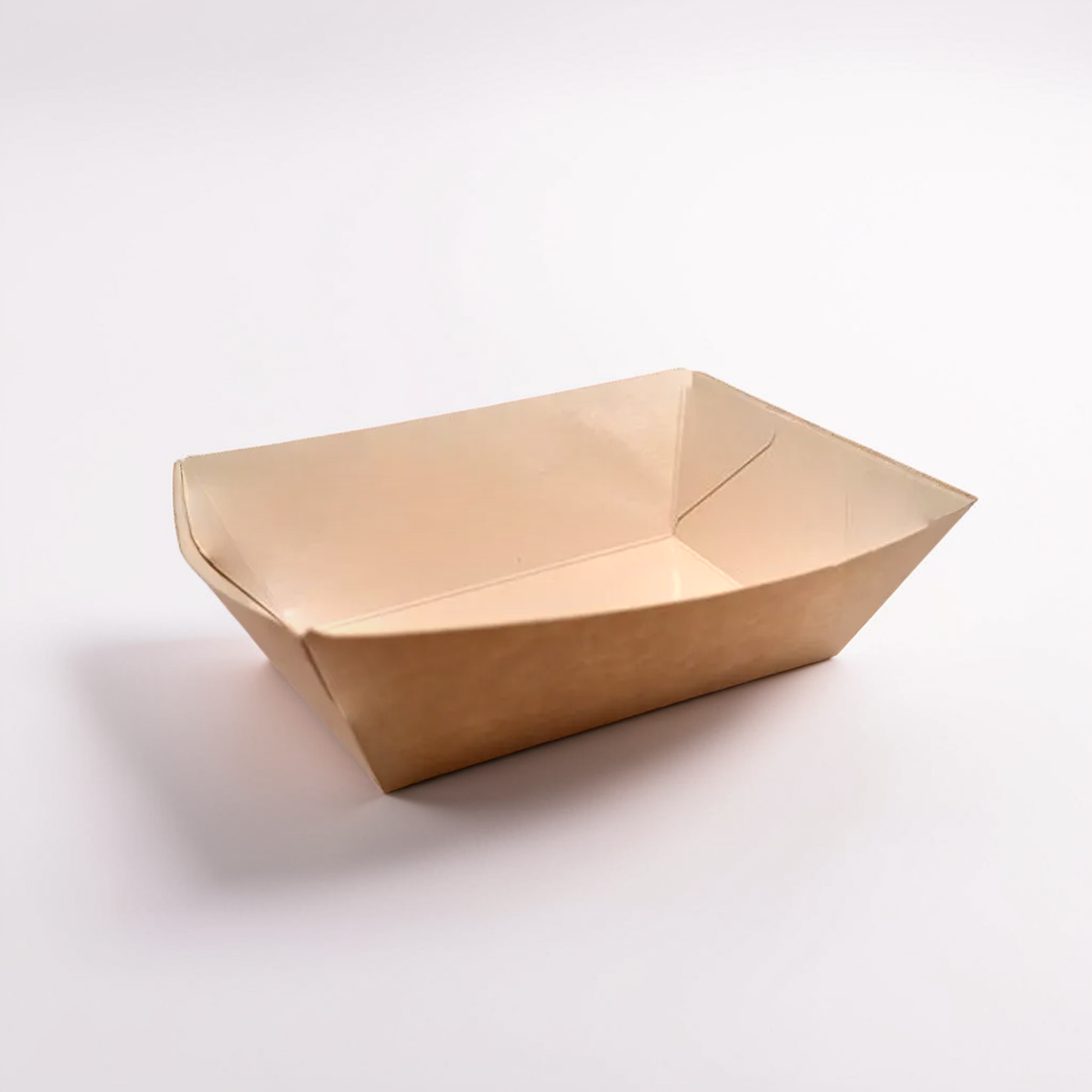 Barquette bateau en carton kraft brun 300 ml  ( 1 000 pièces ) Promo Emballages